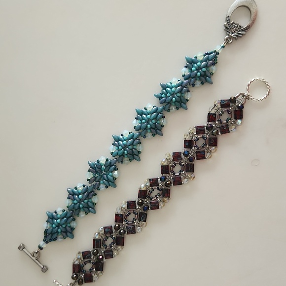 2 Bracelet Set! Handmade seed bead bracelets..You Get Both! Keep One, Gift One! - Picture 2 of 12
